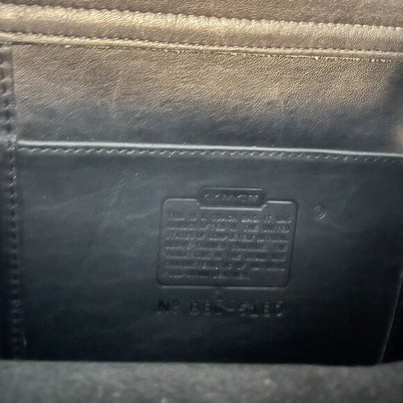 Vintage Coach 5180 Navy Leather Briefcase - Picture 6 of 14